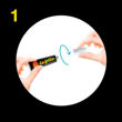 Imagen de Pegamento Adhesivo Instantáneo La Gotita Secado Rapido 2ml  - Negro