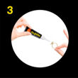 Imagen de Pegamento Adhesivo Instantáneo La Gotita Secado Rapido 2ml  - Negro