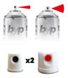 Imagen de Pack Pintura En Aerosol Byp Esmalte Acrílico Azul 3uni  -sc- - Blanco Mate
