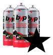 Imagen de Pack Pintura En Aerosol Byp Esmalte Acrílico Azul 3uni  -sc- - Negro Mate