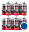 Imagen de Pintura En Aerosol Byp Esmalte Color Negro Mate 12 Uni -sc- - Azul