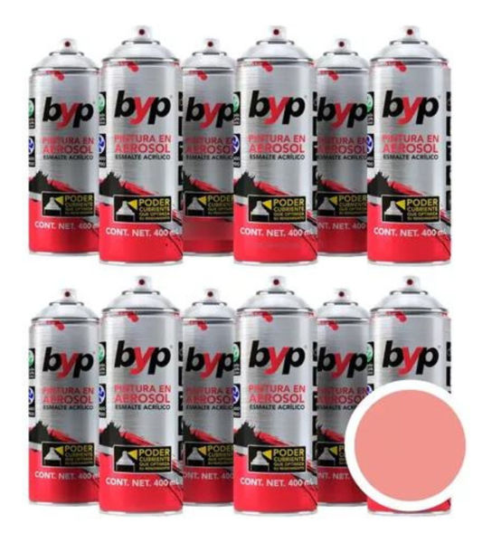 Imagen de Pintura En Aerosol Byp Esmalte Color Negro Mate 12 Uni -sc- - Melón