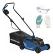 Imagen de Cortadora De Césped Eléctrica Recolector 30l -1.200w Hyundai - lentes y guantes