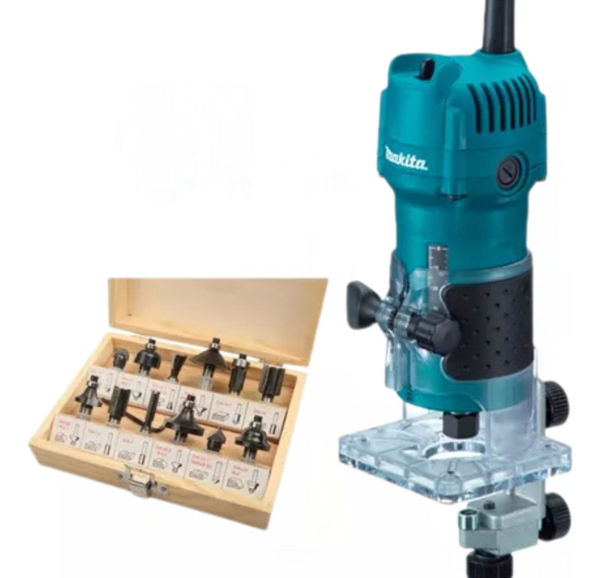 Imagen de Router Trompo Fresadora 530w Makita 6mm C/guia -sc- - router