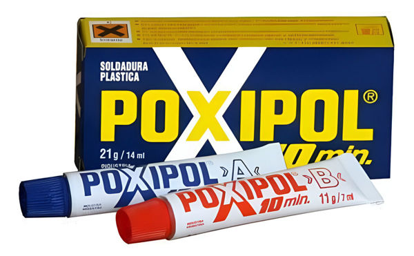 Imagen de Poxilina 70gr Masilla Bicomponente Pega En 10 Minutos -sc- - poxipol metalico