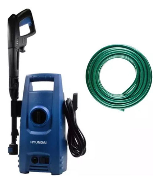 Imagen de Hidrolavadora Hyundai 105bar 1500w + Manguera Tricapa 10mts - Azul