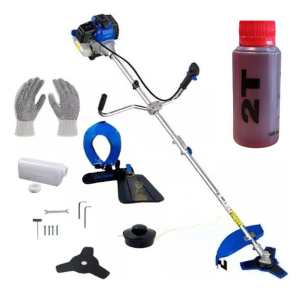 Imagen de Desmalezadora Bordeadora Hyundai 33cc Hybc330 + Regalos - Guantes y Aceite