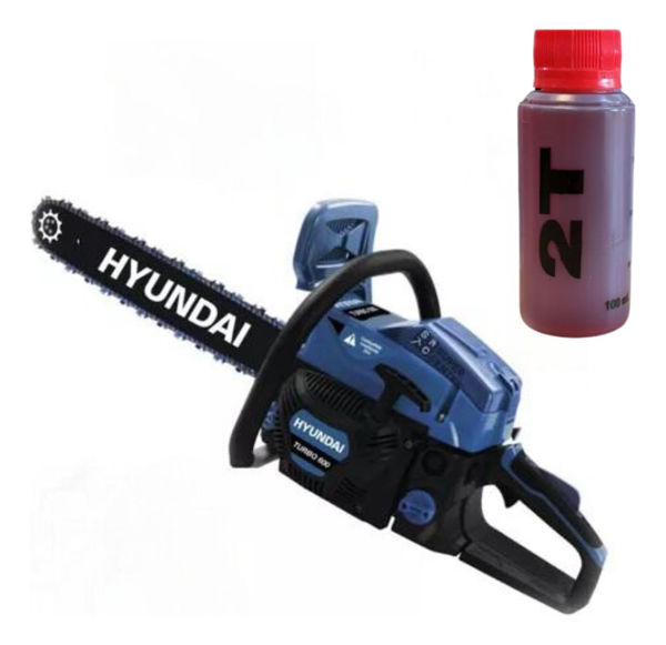 Imagen de Motosierra Hyundai 20  52cc Turbo 600 - Nafta - - Azul