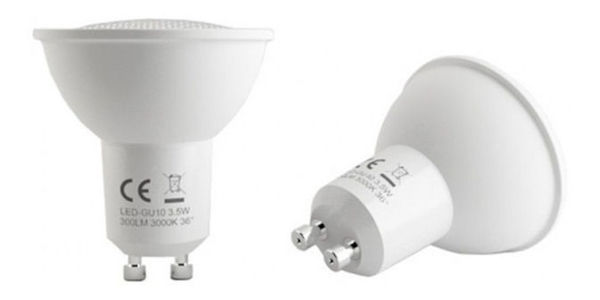 Imagen de Lámpara Led Dicroica Gu-10 6w 400lm Luz Cálida -supercenter- - Blanco cálido