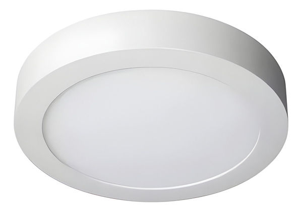 Imagen de Panel Plafon Led De Sobreponer 10w Luz Calida Redondo -sc- - Blanco