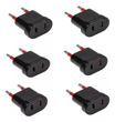Imagen de Adaptador Conatel Ficha Americana Blanco Pack 6 -sc- - negro