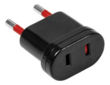 Imagen de Adaptador Conatel Ficha Americana Blanco Pack 6 -sc- - negro