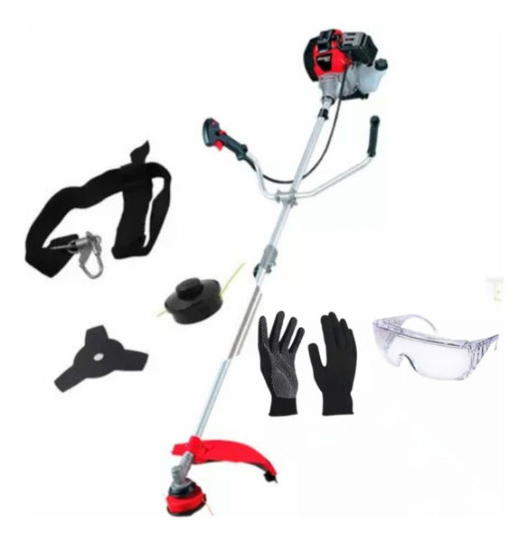 Imagen de Desmalezadora Bordeadora A Nafta 52cc -supercenter- - Lente/guantes