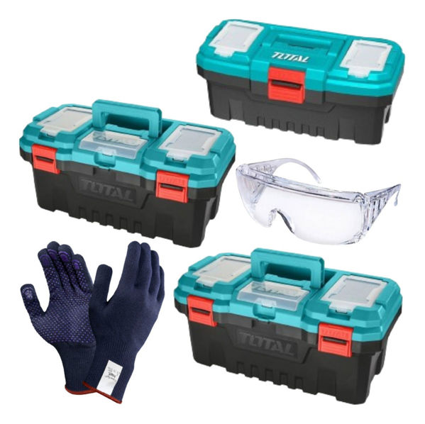 Imagen de Kit Cajas De Herramientas De Plástico 14  17  20  3 Unidades