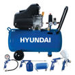 Imagen de Set Compresor Aire Hyundai 2hp -50lts -115psi - Kit 3 Piezas