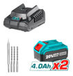 Imagen de Rotomartillo Total 4 Funciones 20v 2bat 4amp Brushless -sc-
