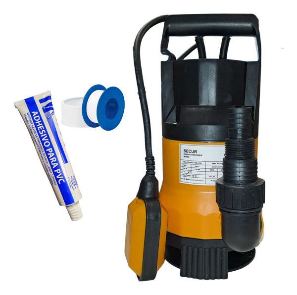 Imagen de Bomba Sumergible 750w- Secur- Altura 7m Caudal 140 L/min.