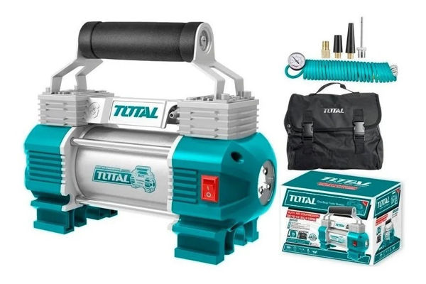 Imagen de Compresor De Aire Portátil Total 12v 120psi + Regalo -sc-