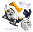 Imagen de Sierra Circular Tolsen 7.1/4  185mm 1300w 230-204v 50hz -sc-