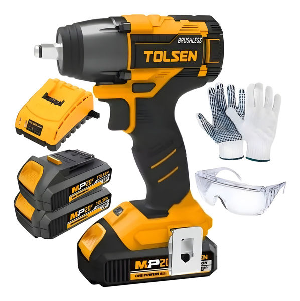 Imagen de Llave De Impacto Inalámbrica 300nm Tolsen 20v Brushless