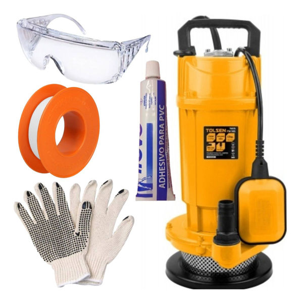 Imagen de Bomba Sumergible Tolsen Agua Limpia 1/2 Hp 1 Pulgada - Sc -