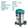 Imagen de Aspiradora De Tacho Total 1400w Industrial Tvc14301 - Sc -