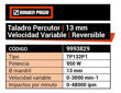Imagen de Taladro 13mm Percutor Velocidad Variable - 220v Dowen Pagio