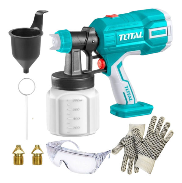 Imagen de Pistola Para Pintar Inalambrica Total 800ml 0,2 Bar 120din-s