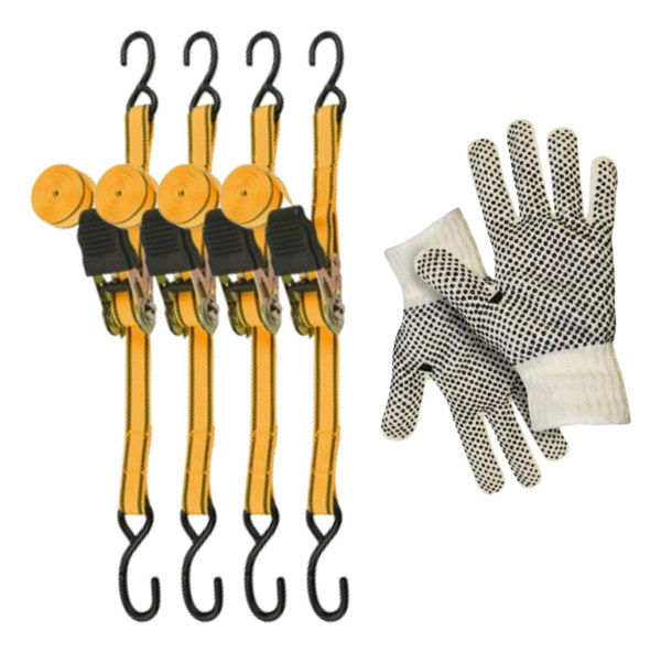Imagen de Cinta Catraca Tolsen 25mmx5m  225-450dan 4 Unidades - Sc -