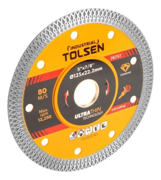Imagen de Disco Diamantado Porcelanato Tolsen 115mm 5x7/8 Pulgadas -sc