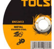 Imagen de Disco De Corte Metal Acero Inoxidable Tolsen 4 1/2 X Unidad