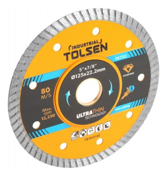 Imagen de Disco Diamantado Continuo Tolsen Ultra Fino De 115mm - Sc -