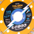 Imagen de Disco Diamantado Continuo Tolsen 115x22.2mm Rpm Máximo 13300
