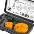 Imagen de Set Mecha Sierra Copa Bimetalica Tolsen 19-64mm De 11 Piezas
