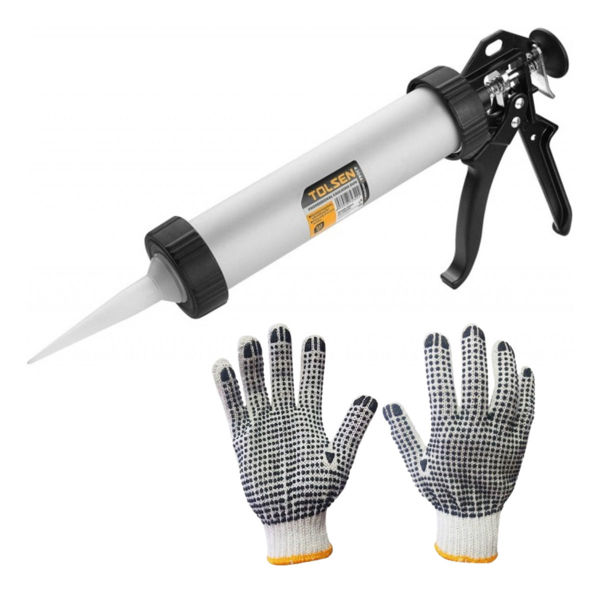 Imagen de Pistola Para Silicona De Aluminio Tolsen De 9 Pulgadas -sc -