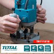 Imagen de Router Trompo Fresadora De Mano Total 1600w Línea Industrial Encastre 6mm 8mm 12mm 1/4'' Y 1/2'' Tr111216