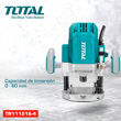 Imagen de Router Trompo Fresadora De Mano Total 1600w Línea Industrial Encastre 6mm 8mm 12mm 1/4'' Y 1/2'' Tr111216
