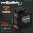Imagen de Nivel Laser Autonivelante Luz Verde 45mtrs 360grados+estuche