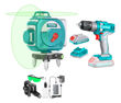 Imagen de Kit Nivel Láser Verde 30m Y Taladro 20v 45nm Total Sc