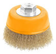 Imagen de Cepillo De Alambre Conico Tolsen 100mm De Hilo M14x2 - Sc -