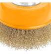 Imagen de Cepillo De Alambre Conico Tolsen 100mm De Hilo M14x2 - Sc -