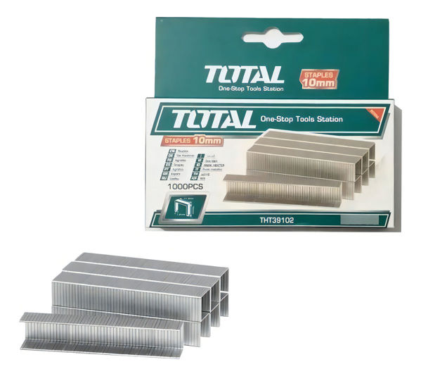 Imagen de Grapas Corchetes 10x1.2mm Caja 1000 Unidades Total Tht39102