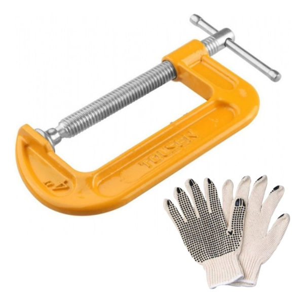 Imagen de Prensa Morsa Tolsen 150mm Ancho 120mm Barra Roscada -roraima