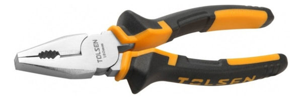 Imagen de Pinza Alicate Universal Tolsen 7 180mm Negro/naranja-roraima