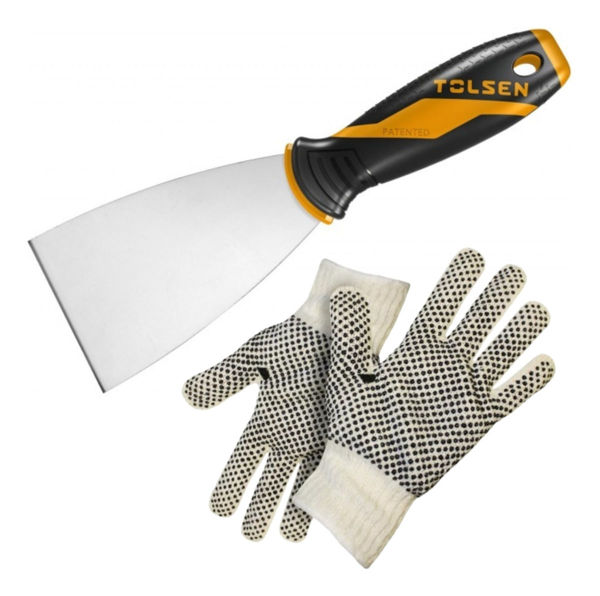 Imagen de Espatula Tolsen 125mm Acero Al Carbono Con Mango De Goma -sc
