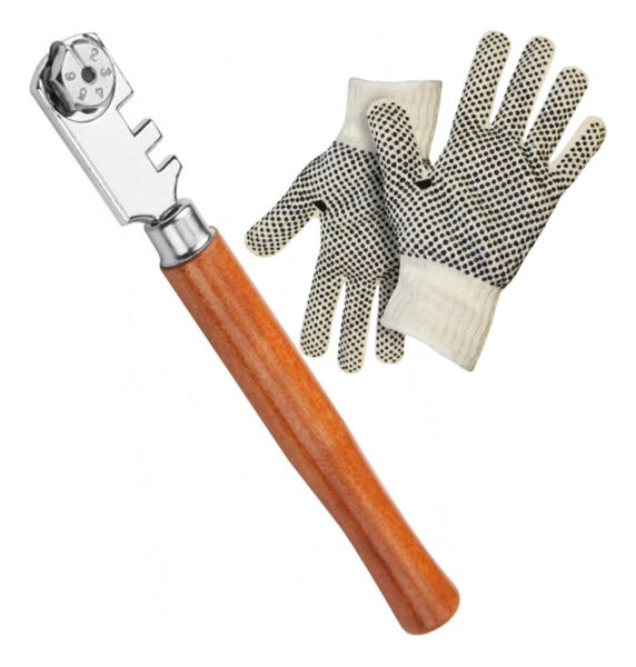 Imagen de Cortavidrio De Seis Ruedas Tolsen 130mm Mango De Madera -sc-