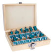 Imagen de Set 12 Fresas Total Para Router - Encastre 6mm, Caja Madera