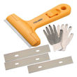 Imagen de Rasqueta Raspador Para Vidrio Tolsen + 3 Hojas 30006