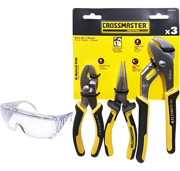 Imagen de Kit Herramientas En Set Pinzas Crossmaster 3 Unidades - Sc-