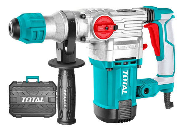 Imagen de Rotomartillo Total 1500w Industrial, 5.5 J, Encastre Sds Plus - Incluye Maletín Y Accesorios - Th1153256